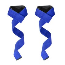역도벨트 역도용품 2Pcs Weight lifting Wrist Straps Fitness Bodybuilding Training Gym Cross Fit lifti, 04 Blue