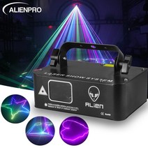 ALIEN 500mw RGB 레이저 빔 라인 스캐너 프로젝터 DJ 디스코 무대 조명 효과 댄스 파티 웨딩 홀리데이 바, 04 영국 플러그