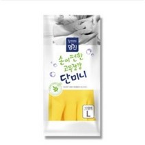 INVEN*명진 단미니고무장갑 10켤레 1묶음 (아이보리 황색), 단미니고무(황색)L