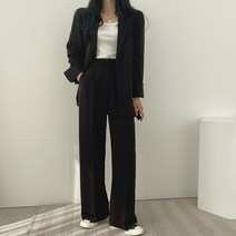 여성 이력서사진옷 면접 정장 자켓 투피스 세트 여성 의상여성 블 정장긴 소매 재킷여성 비즈니스 캐주얼 보라색 바지바지 정장오버코트