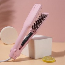 이쁘게말리는 푹신한 헤어 컬러 전문 세라믹 아이언 3D 그리드 볼류마이저 크림퍼 고데기봉고데기 드라이기 다리미 무선고데기 드라이어 헤어롤 고대기 리미떼두두 머리집게 아이롱고데기 아, 01 Pink_04 AU