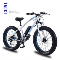 TOC 전기자전거 36V 48V 750W PAS 스로틀겸용 21단기어, 36V 350W 10AH, 화이트