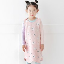 더미누 플라워 무형광 삼중직 보온 수면조끼