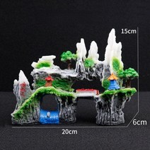 구피 악세사리 쉴곳 쉼터 놀이터 수족관 식물 조경 액세서리 수지 시뮬레이션 rockery 물고기 탱크 수족관 장식 waterscape 물고기 탱크 장식품, 05