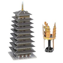 한국사 입체퍼즐 삼국 신라금관과 황룡사구층목탑, 본상품선택_W92D390
