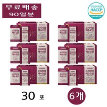 프리미엄 여성 석류 품은 국내산 백수오 빈 진액 건강 음료 즙 선물 세트 70ml x 30포 6개, 180포