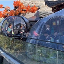 투명텐트 바람막이천막 캐노피 돔 텐트 야외황달칼슘보충방풍일광욕텐트웨딩촬영투명무공스타룸버블하우스, [08] 팔각형 모델대각선 3.8m 높이 2.2m 돔은