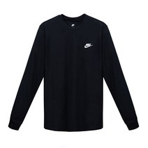 [나이키] NSW 클럽 긴팔티 블랙 남자 긴팔 티셔츠 롱슬리브 면티 AR5193-010