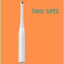 구강카메라 덴탈 카메라 구강 관리 셀프 치석 제거 무선 wifi 내시경 intraoral camera hd video for ios android 치아 검사 내시경 213, 두 세트