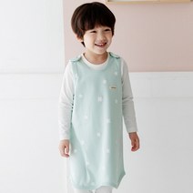 더미누 작은별블루 무형광 양면 수면조끼(봄 |가을)