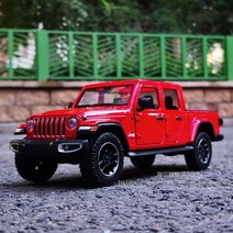 JEEP 지프 루비콘 오버랜드 글래디에이터 픽업트럭 1대27 자동차 미니카 모형 다이캐스트 청년K쇼핑, 레드 (루비콘)