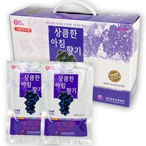 상큼한 영동 포도 착즙 싱싱 아침향기씨 포도씨착즙100% 원액 머루포도즙 120ml x 30포 천연 생포도즙 영동포도 액기스, 30개