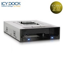 ICYDOCK MB795SP-B (5.25베이 1개 사용2.5형 3.5형 SATA SSD/HDD 1개씩 장착전원버튼) PC악세사리 컴퓨터소모품 피씨용 컴퓨터용품, 상세페이지 참조