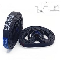 1Pcs 톱니 4656 너비 6/10/15/20mm HTD 3M 검정색 고무 폐쇄 루프 타이밍 벨트 둘레 138mm ~ CNC/스텝 모터, 02 10mm_09 162mm(54Teeth)