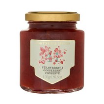 Fortnum&Mason 포트넘앤메이슨 딸기 & 구스베리 프리저브 잼 195g, 1개