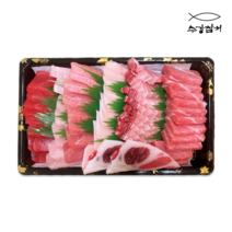 손질된 참치회 모둠세트 600g, 1개 600g