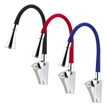 한샘이펙스 싱크수전 주방수전 거위목수전 싱크대수전 주방용 컬러수전 ST-3606 SF-3607N ST-3609, 선택1-2:ST-3606(빨강)