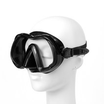 강화유리 ALOMA 다이빙 마스크 All Black 스킨스쿠버안경