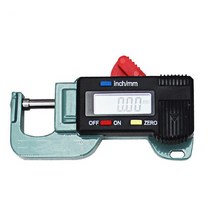 폭 측정기 0-25mm 디지털 수평 두께 게이지 0.01mm 보석 진주 눈금자 원형, 0-12.7mm