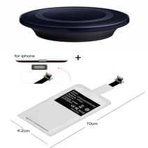 Qi 무선 충전기 키트 어댑터 리셉터 패드 코일 수신기 For iPhone5 5S 6S 6 7Plus SAMSUNG Galaxy S9 S8 S6, [02] For iPhone Kit