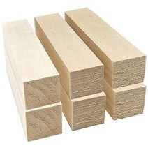 목공기계 부품나무 초보자를위한 LJL-6Pcs Basswood 조각 블록 취미 키트 DIY 조각 나무 조각, 01 그린 & 오렌지