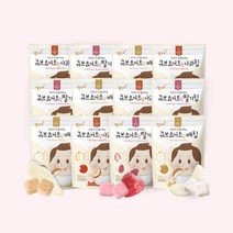 맘스미 큐브요거트랑 과일칩 12봉세트 (딸기 사과 배), 배6+딸기6