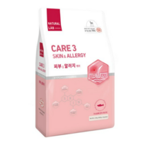 네츄럴랩 케어3 유기농 기능성 건식사료 강아지 피부 앤 알러지, 피부/알러지 케어, 2kg, 1개
