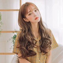 가발매니아 에어펌 61cm 오픈반가발 리얼하프피스(제디원사) u자형가발, 코랄베이지
