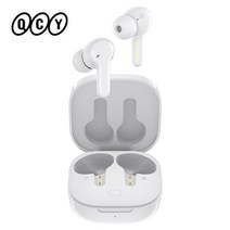 [$20-$2 Promo Code:AEKR2H]QCY-T13 블루투스 헤드폰 V5.1 무선 TWS 이어폰 터치 컨트롤 이어버드 4 마이크 ENC HD 통화 헤드셋 맞춤형 앱, 04. T13 White with Case