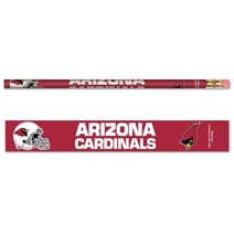 WinCraft NFL 애리조나 카디널스 펜슬 (6팩), Arizona Cardinals