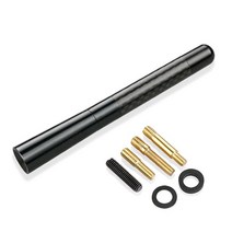 루프스킨 자동차 차량 랩핑 시트지 JAC 스터비 마스트 지붕 공중 액세서리 신호 수신 용 12cm 탄소 섬유 라디오 안테나, Black_no logo