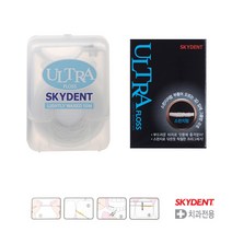 SKYDENT 스카이덴트 울트라 50m 치실 스폰지 스펀지 부풀어오르는 Skydent Ultra Dental Floss, 1개