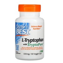 Doctors Best 엘트립토판 세로토닌 합성 500mg 90캡슐 L-Tryptophan, 90정, 1개