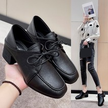 후아나야 여성가을구두 가보시킬힐 캐주얼 펌프스힐 5cm