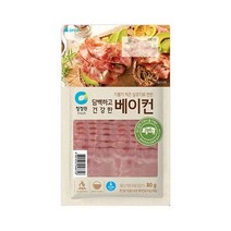 청정원 캠핑 청정원 담백하고 건강한 베이컨80g 야식 소풍 김밥 술안주 자취 도시락 반찬, 2개, 80g