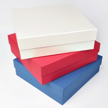 하드케이스 상하분리형 상자 (선물상자) 큰박스 큰선물상자 싸바리 큰선물박스, 1개, 4호-170 x 170 x 65mm(레드)