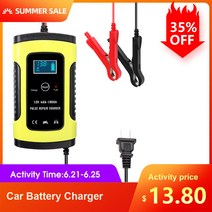 12v 6a12v 5a 자동 자동차 배터리 충전기 전원 펄스, 러시아, EU 플러그