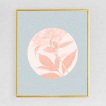 꽃말(알루미늄 메탈 액자/4컬러).캔버스뮤지엄(무료배송), A