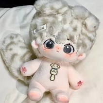솜인형 20cm 무속성 아이돌 인형 솜깅이 솜뭉치 몸체 몸통 남자 동물귀 꼬리, 인형B(스켈레톤) +자석 꼬리