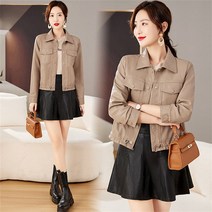 꽃소담 여성용 베이직 숏 라이더자켓 M117