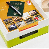 상세정보참조 책상 문서 서류 이면지 정리 적층 보관함, 색상, 그레이
