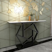 북유럽 좁고긴 콘솔 장식장 거실 테이블 콘솔장 복도, 블랙 100 x 30 x 80