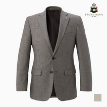 인디안 BRUNO BAFFI 베이지 잔체크 기본 정장 자켓_MARGAWF7251