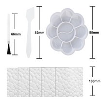 가죽염색약 복원제 가죽 수리 액세서리 화이트 색상 브러시 스퀴지 팔레트 양각 종이 포함, 01 Repair Accessories