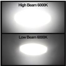 오토바이 안개등 듀얼 컬러 Led 오토바이 헤드 라이트 3000K 방수 램프 모터용 하이 로우 빔 스팟 전구, 01 White White_02 BA20D