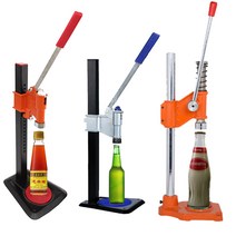 화장품 병뚜껑 캡핑기 접착 뚜껑 밀봉 씰링 액체 앰플, 상세이페이지 참고, 레드 5세대 아이언 커버 머신