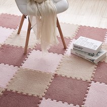 벨벳소재 층간소음 방지 퍼즐 매트 셀프시공 30cm x 30cm 10개, 브라운