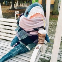 초 대형 상어 인형 80cm 100cm 동물 수면 애착쿠션선물 인싸