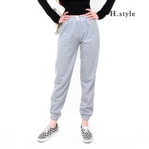 H스타일(CC)양면컬러조거팬츠 트레이닝바지 츄리닝 배기 운동복 밴딩 애슬래져 홈웨어