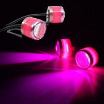 SB 오토바이 자동차 12V LED 싸이키 포인트램프 브라켓타입 핑크 2개 1세트